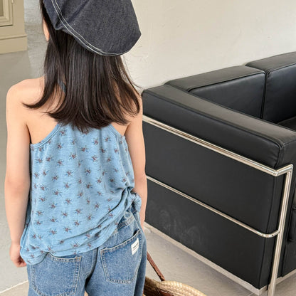 タンクトップ・キャミソール・ノースリーブトップス ノースリーブキャミソールTシャツ【mh0009545】