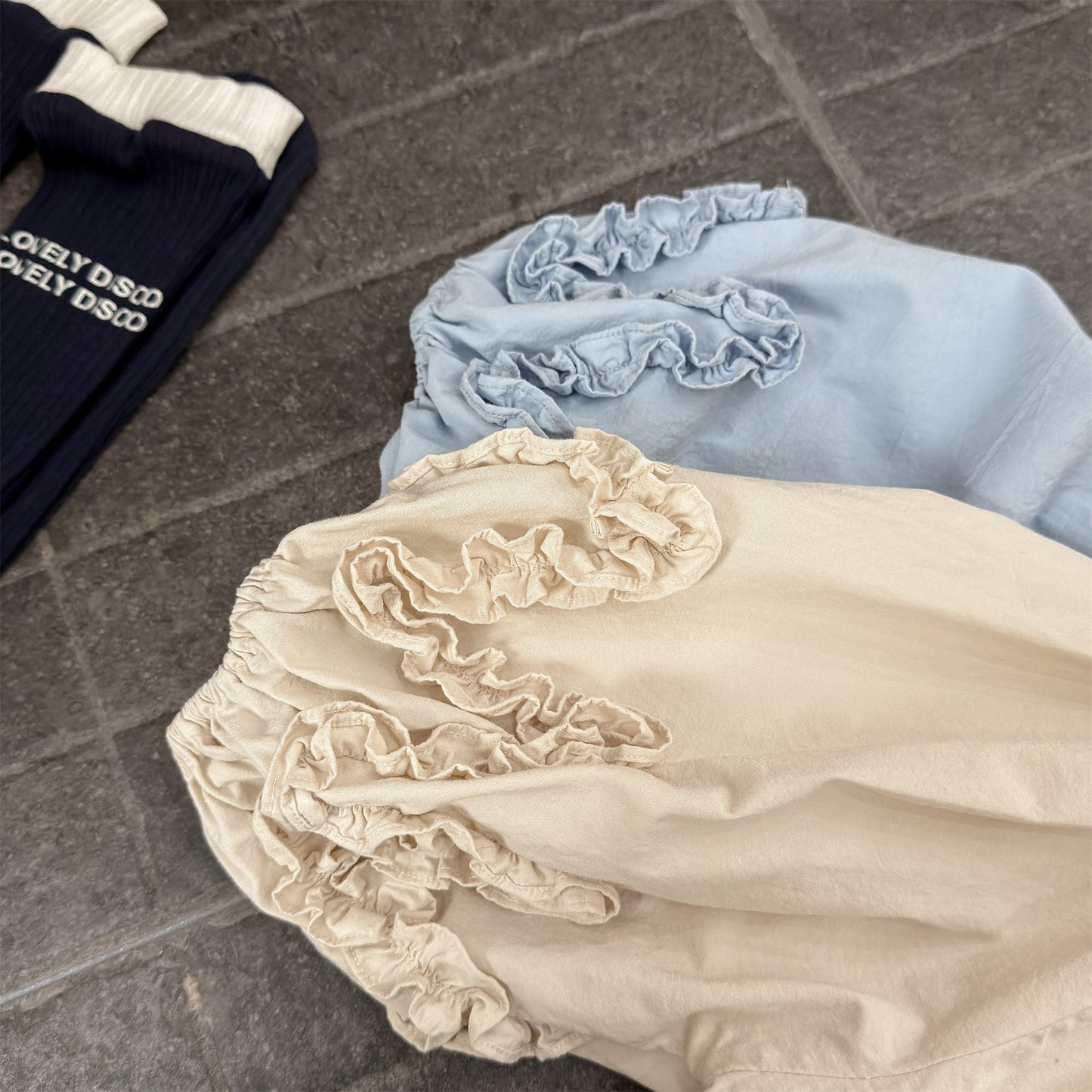 長袖シャツ・ブラウス Washed Cotton Puff Sleeve Shirt コットン パフスリーブ シャツ【mh0011951】