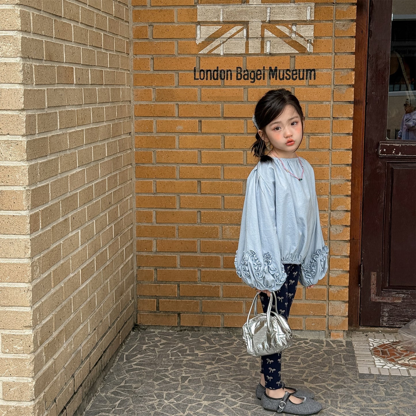 長袖シャツ・ブラウス Washed Cotton Puff Sleeve Shirt コットン パフスリーブ シャツ【mh0011951】