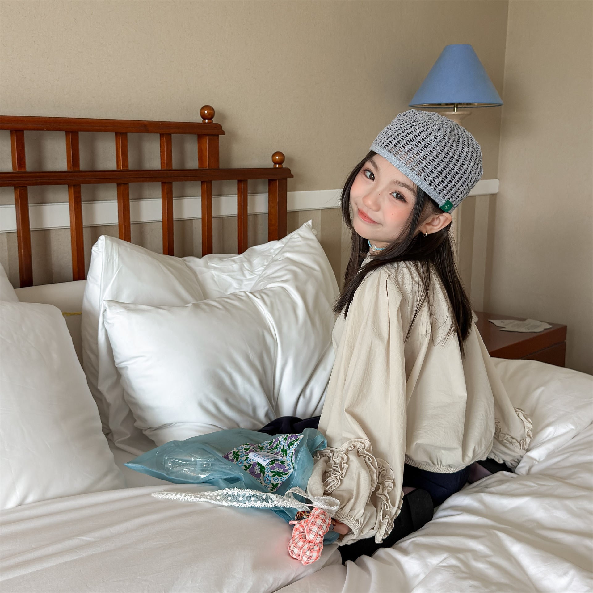 長袖シャツ・ブラウス Washed Cotton Puff Sleeve Shirt コットン パフスリーブ シャツ【mh0011951】