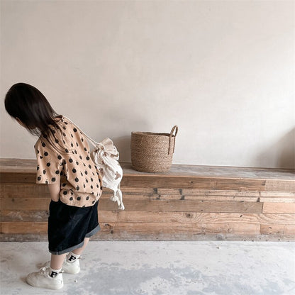 半袖Tシャツ Apple Print Short Sleeve T-Shirt アップルプリント 半袖Tシャツ【mh0012143】