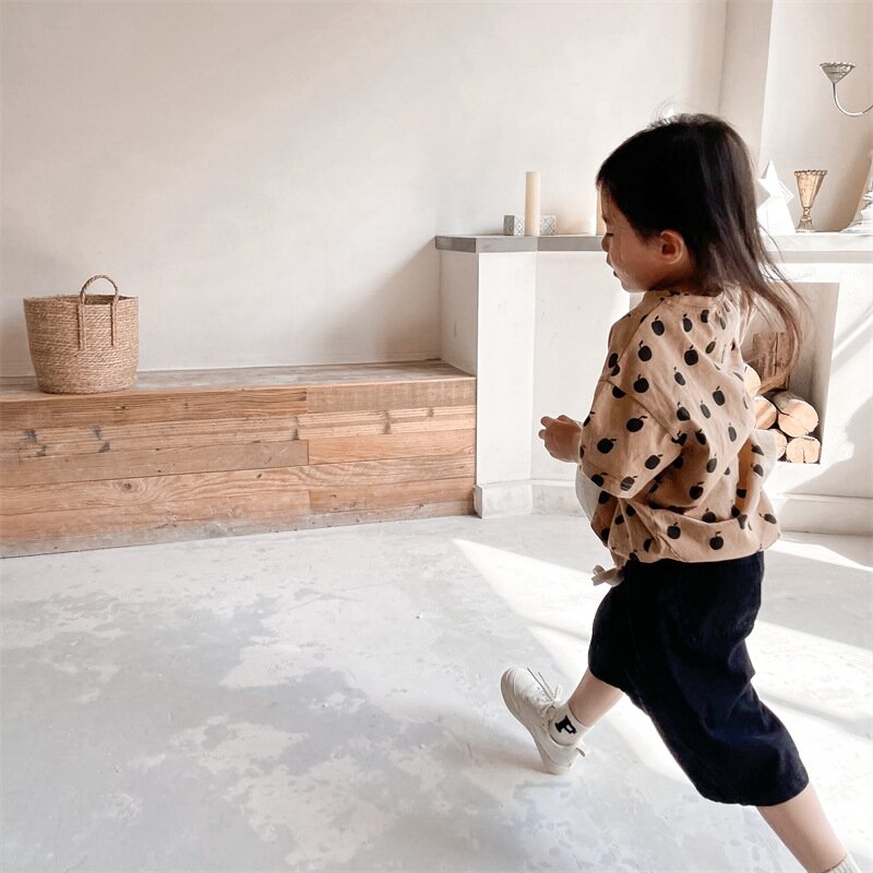 半袖Tシャツ Apple Print Short Sleeve T-Shirt アップルプリント 半袖Tシャツ【mh0012143】