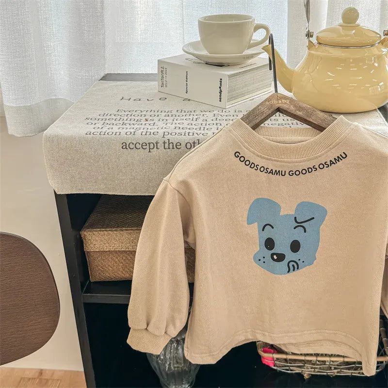 長袖Tシャツ Apricot / 12M  80CM キッズトップス 長袖プリントTシャツ 3カラー【mh0006850】