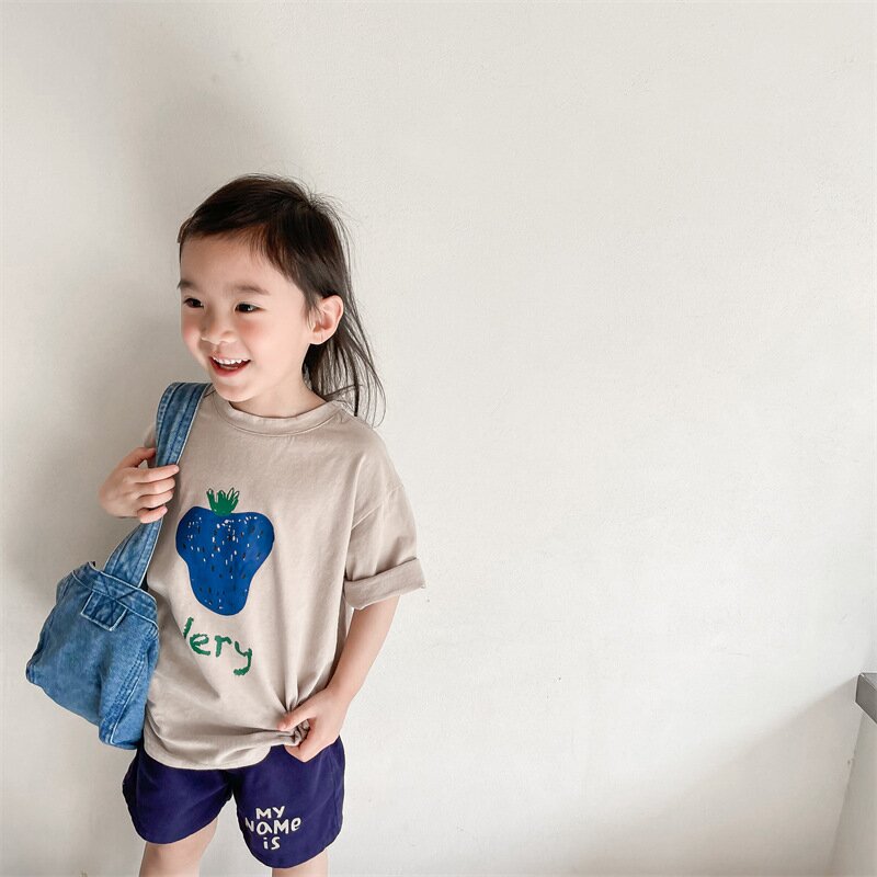 半袖Tシャツ Berry Print Short Sleeve T-Shirt ベリープリント 半袖Tシャツ【mh0012140】