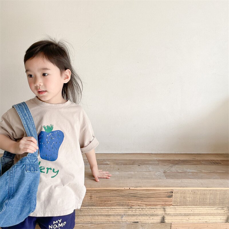 半袖Tシャツ Berry Print Short Sleeve T-Shirt ベリープリント 半袖Tシャツ【mh0012140】