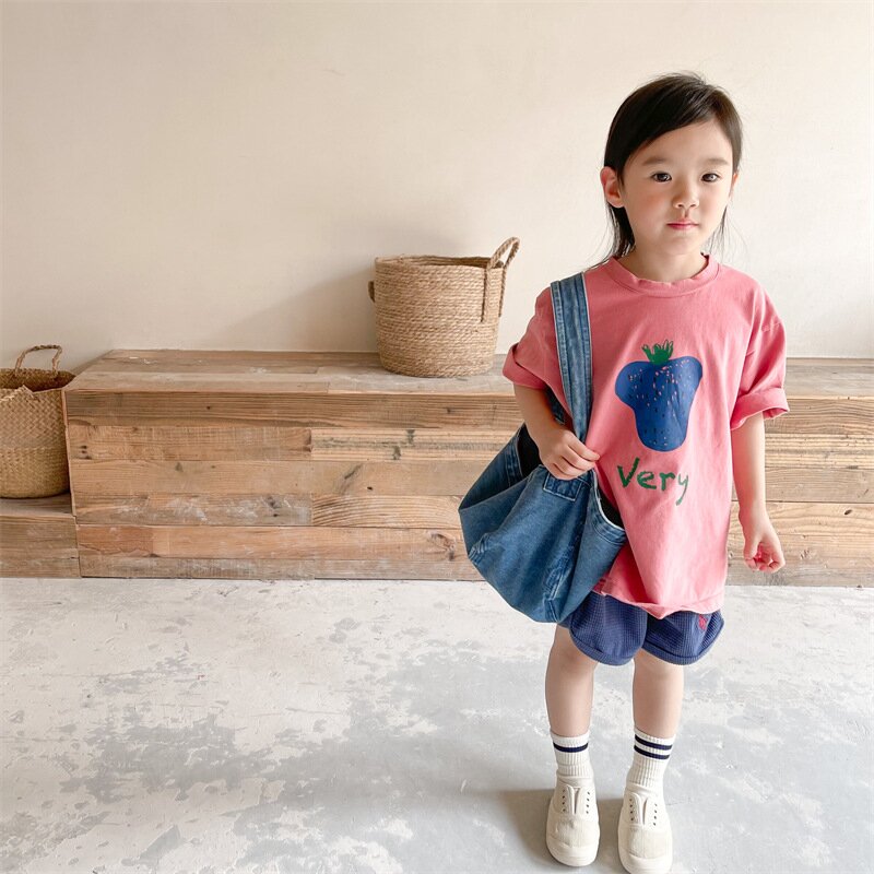 半袖Tシャツ Berry Print Short Sleeve T-Shirt ベリープリント 半袖Tシャツ【mh0012140】