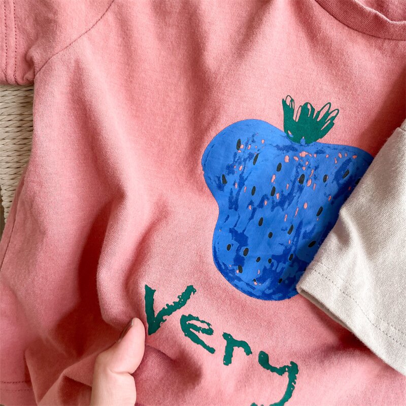 半袖Tシャツ Berry Print Short Sleeve T-Shirt ベリープリント 半袖Tシャツ【mh0012140】