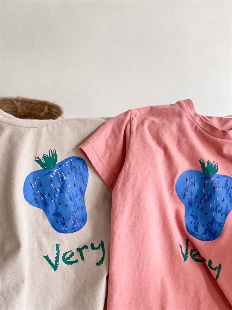半袖Tシャツ Berry Print Short Sleeve T-Shirt ベリープリント 半袖Tシャツ【mh0012140】