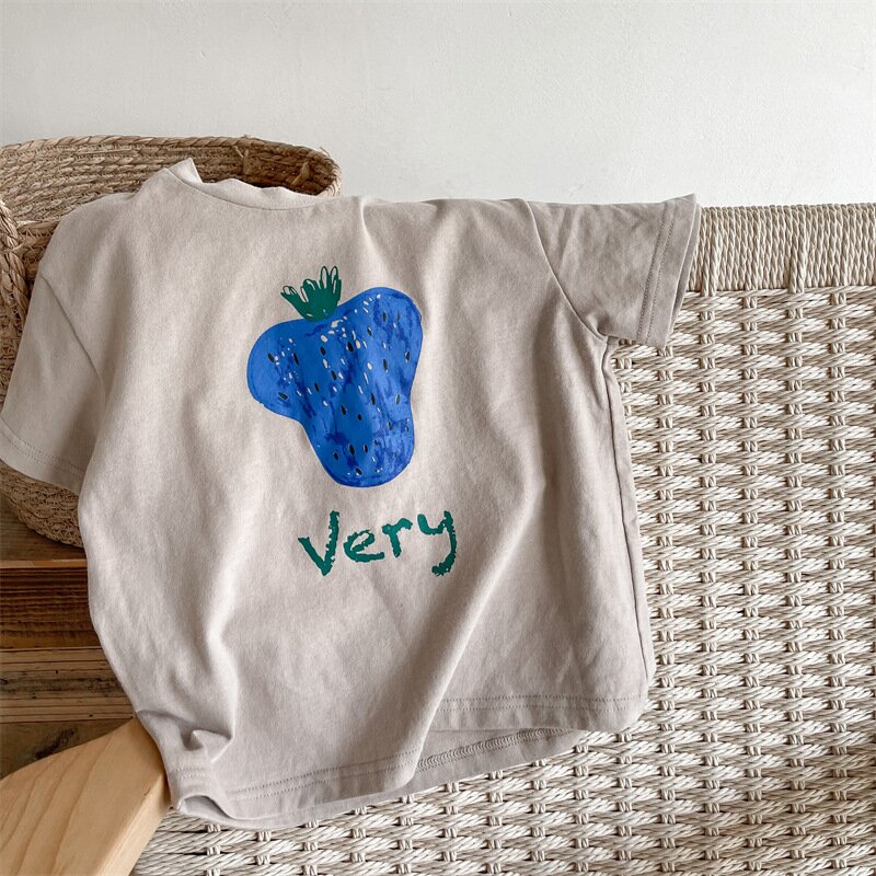 半袖Tシャツ Berry Print Short Sleeve T-Shirt ベリープリント 半袖Tシャツ【mh0012140】