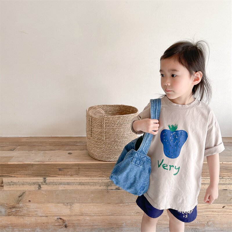 半袖Tシャツ Berry Print Short Sleeve T-Shirt ベリープリント 半袖Tシャツ【mh0012140】