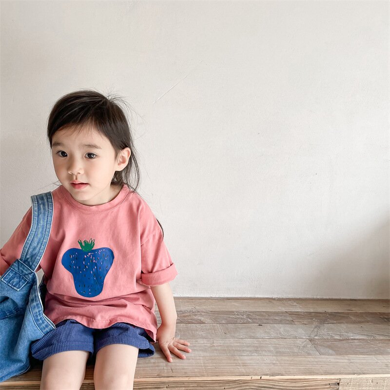 半袖Tシャツ Berry Print Short Sleeve T-Shirt ベリープリント 半袖Tシャツ【mh0012140】
