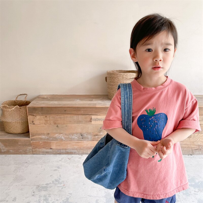 半袖Tシャツ Berry Print Short Sleeve T-Shirt ベリープリント 半袖Tシャツ【mh0012140】
