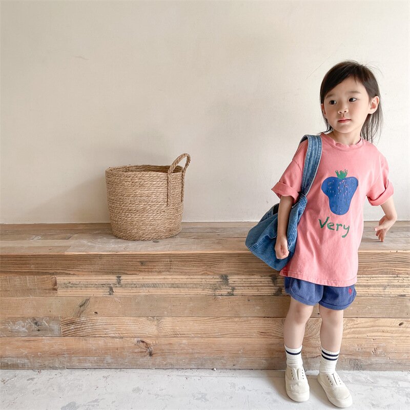 半袖Tシャツ Berry Print Short Sleeve T-Shirt ベリープリント 半袖Tシャツ【mh0012140】