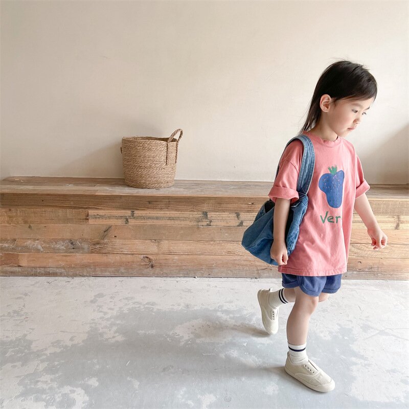 半袖Tシャツ Berry Print Short Sleeve T-Shirt ベリープリント 半袖Tシャツ【mh0012140】