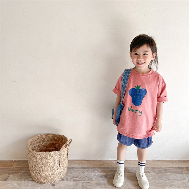半袖Tシャツ Berry Print Short Sleeve T-Shirt ベリープリント 半袖Tシャツ【mh0012140】