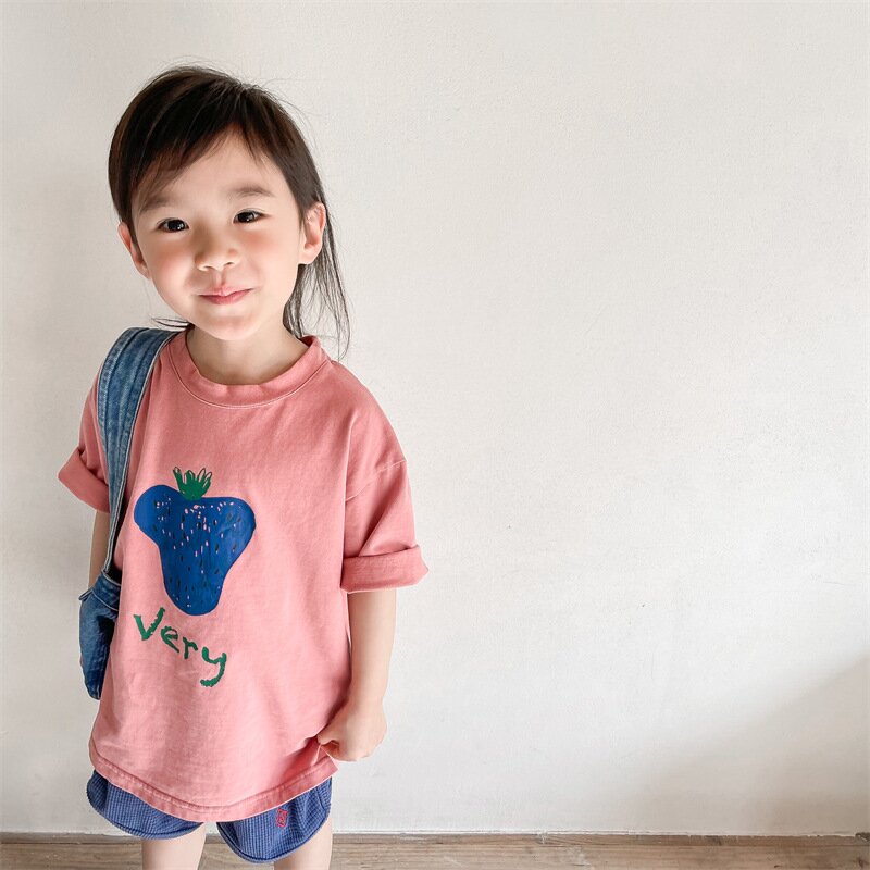 半袖Tシャツ Berry Print Short Sleeve T-Shirt ベリープリント 半袖Tシャツ【mh0012140】