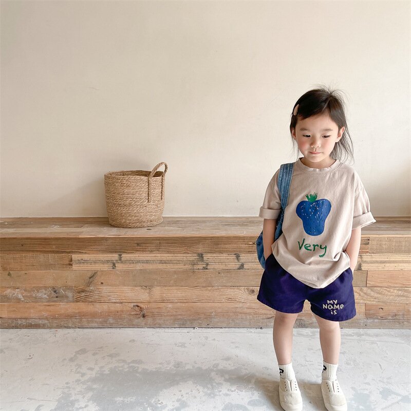 半袖Tシャツ Berry Print Short Sleeve T-Shirt ベリープリント 半袖Tシャツ【mh0012140】