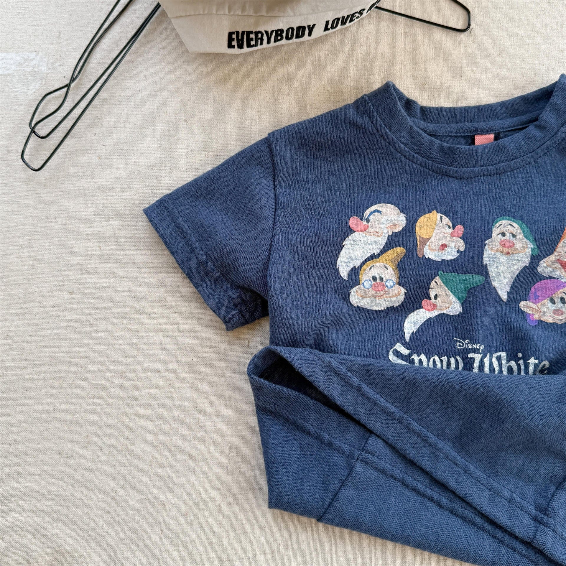 半袖Tシャツ Blue / 80cm 小人プリント半袖Tシャツ【mh0010125】