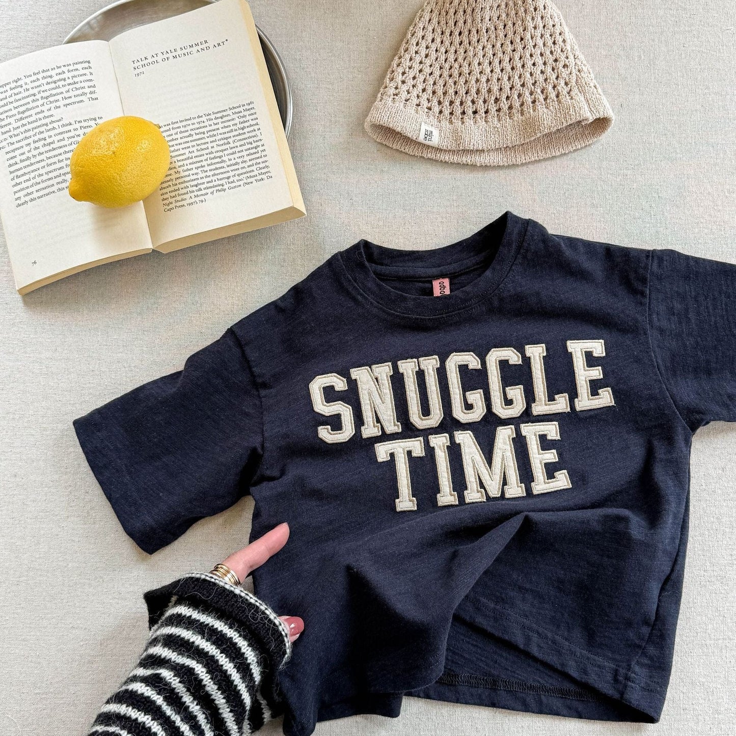 半袖Tシャツ Dark Gray / 80cm ビッグレターロゴプリント半袖Tシャツ【mh0009381】