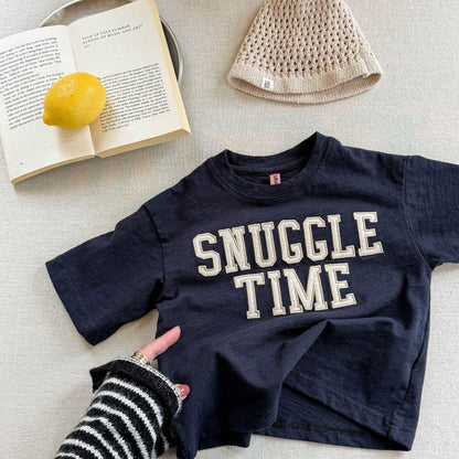 半袖Tシャツ Dark Gray / 80cm ビッグレターロゴプリント半袖Tシャツ【mh0009381】