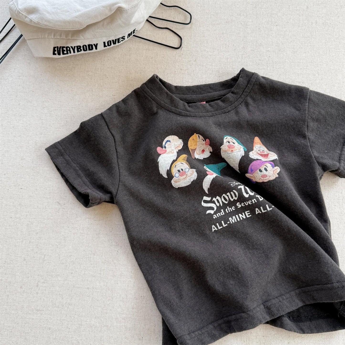 半袖Tシャツ Dark Gray / 80cm 小人プリント半袖Tシャツ【mh0010125】