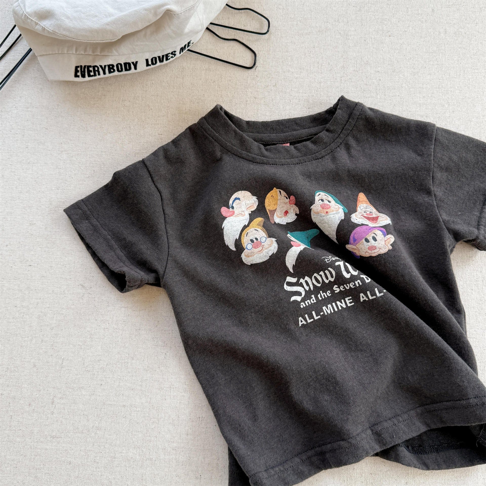 半袖Tシャツ Dark Gray / 80cm 小人プリント半袖Tシャツ【mh0010125】