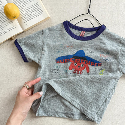 半袖Tシャツ Gray / 80cm キャラクタープリント半袖Tシャツ【mh0010129】