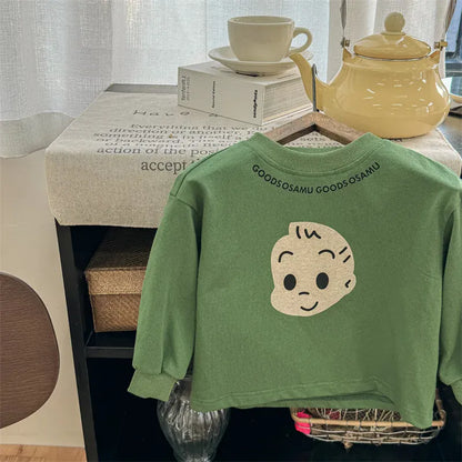 長袖Tシャツ Green / 12M  80CM キッズトップス 長袖プリントTシャツ 3カラー【mh0006850】