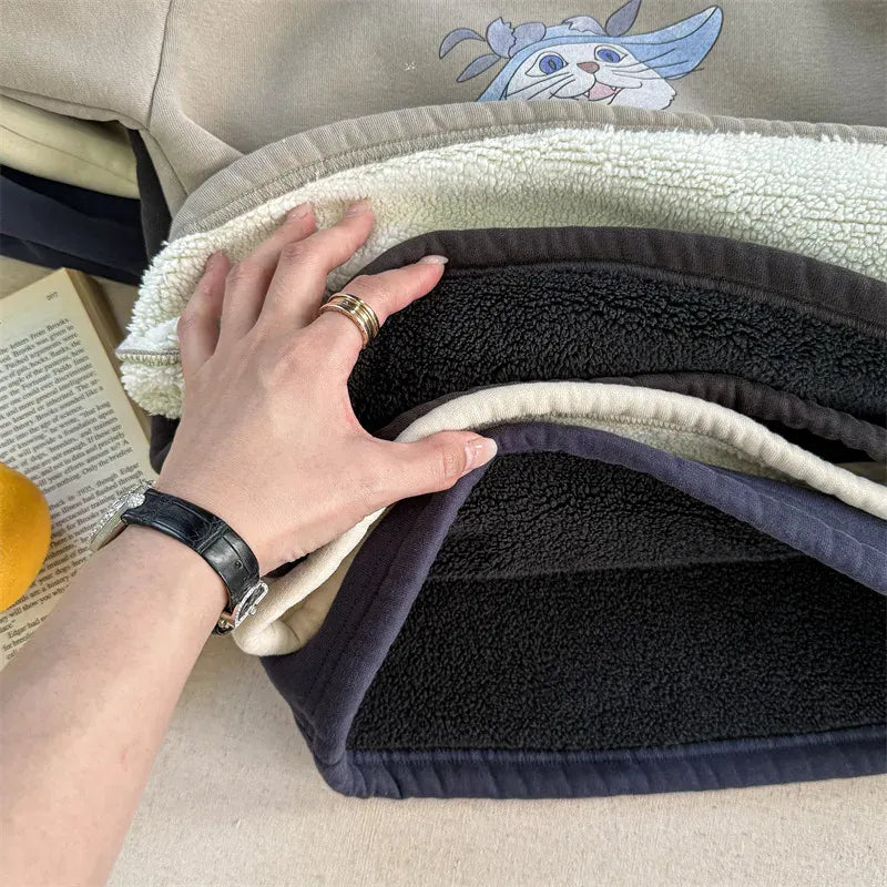 長袖Tシャツ キッズトップス キャラクタープリント裏フリース長袖スウェットシャツ【mh0008198】