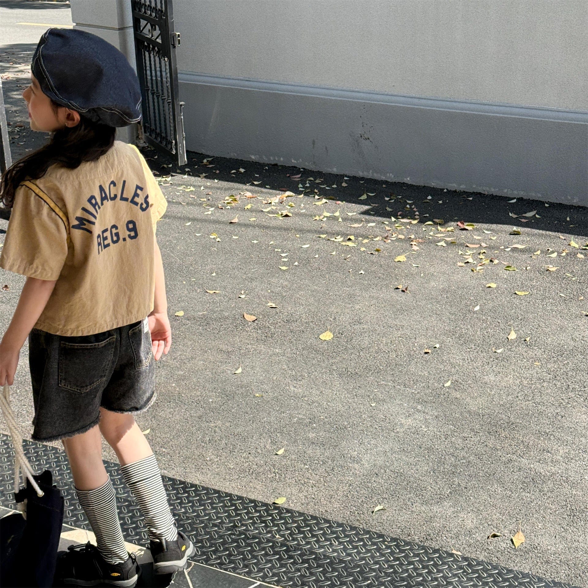 半袖Tシャツ ナンバーロゴベストドッキング半袖シャツ【mh0010145】