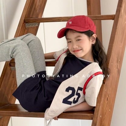 半袖Tシャツ ナンバーロゴベストドッキング半袖シャツ【mh0010145】