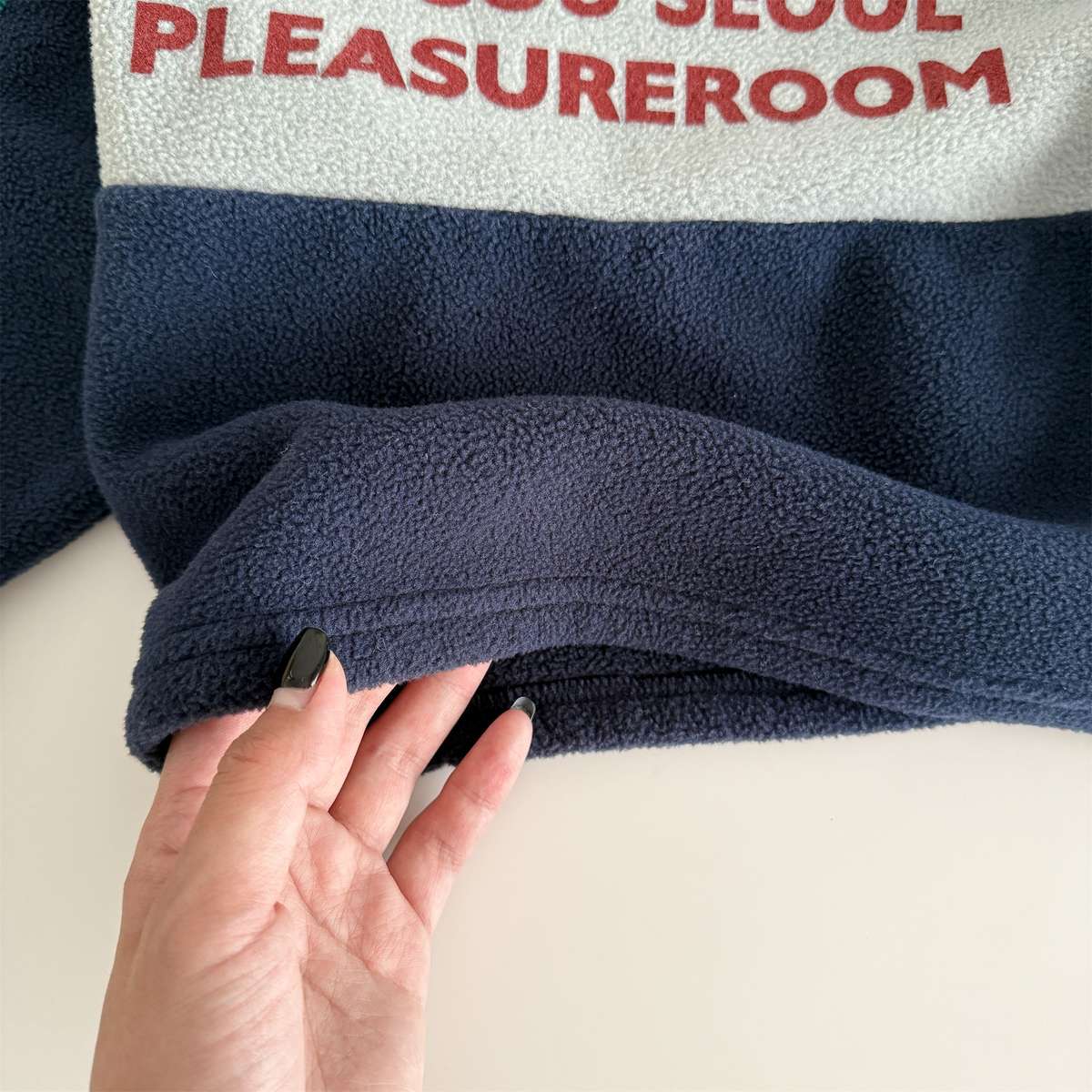 長袖Tシャツ 長袖フリース ラグラン袖 プリントロゴ クルーネック トップス【mh0011426】