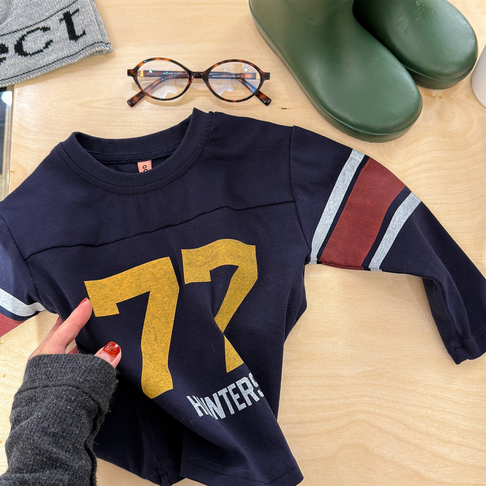 長袖Tシャツ Navy / 80cm Long Sleeve Sweatshirt T Shirt 長袖 スウェット トップス【mh0012041】