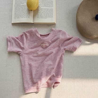半袖Tシャツ Pink / 80cm シンプルタグ半袖Tシャツ【mh0009544】