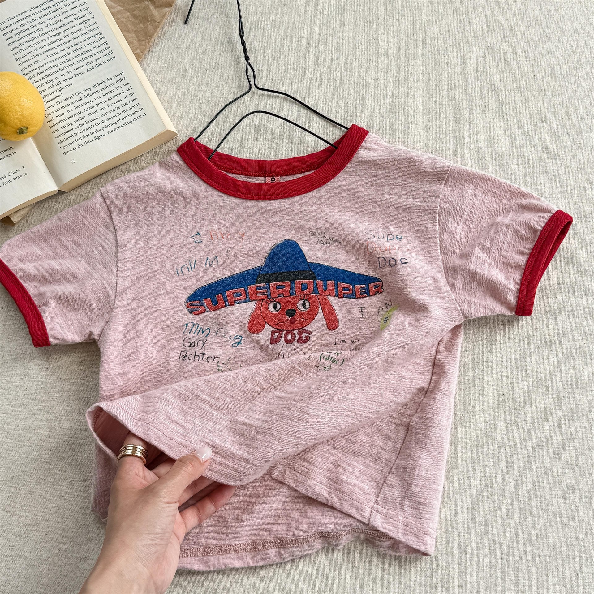 半袖Tシャツ Pink / 80cm キャラクタープリント半袖Tシャツ【mh0010129】