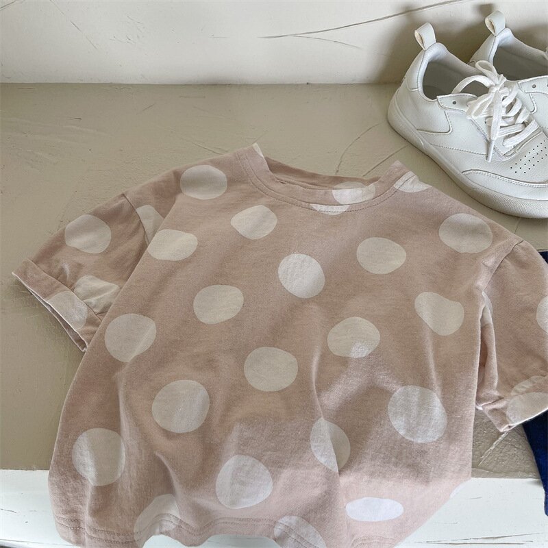 半袖Tシャツ Polka Dot Short Sleeve T-Shirt ドット柄 半袖Tシャツ【mh0012138】