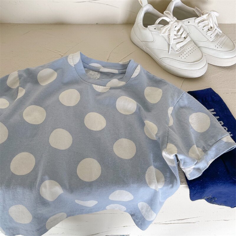 半袖Tシャツ Polka Dot Short Sleeve T-Shirt ドット柄 半袖Tシャツ【mh0012138】