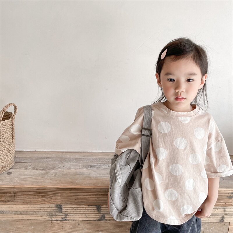 半袖Tシャツ Polka Dot Short Sleeve T-Shirt ドット柄 半袖Tシャツ【mh0012138】