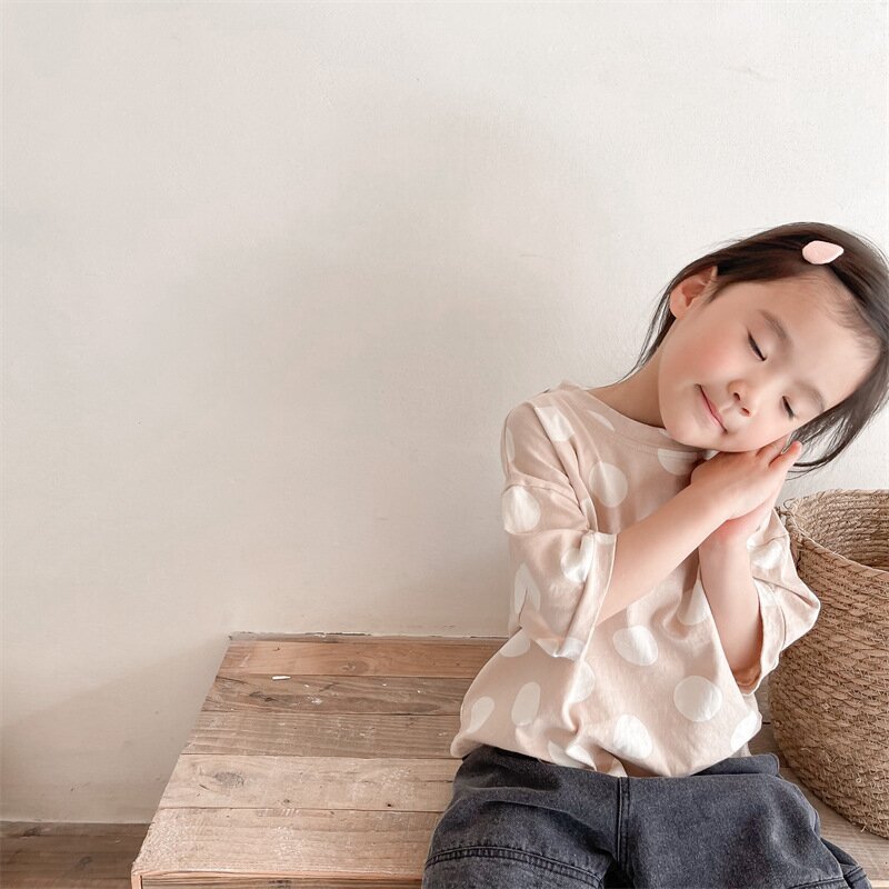 半袖Tシャツ Polka Dot Short Sleeve T-Shirt ドット柄 半袖Tシャツ【mh0012138】