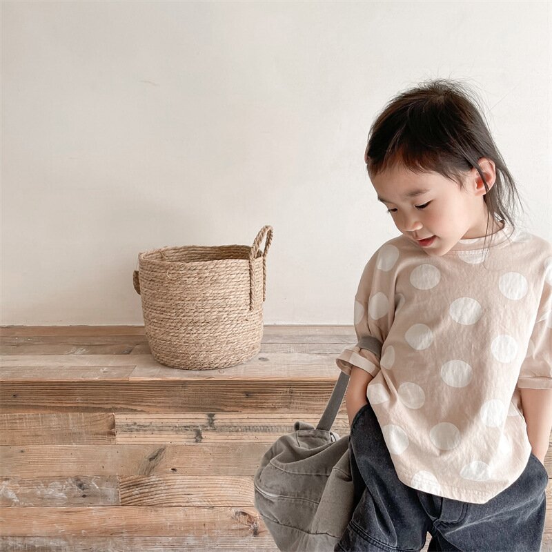 半袖Tシャツ Polka Dot Short Sleeve T-Shirt ドット柄 半袖Tシャツ【mh0012138】