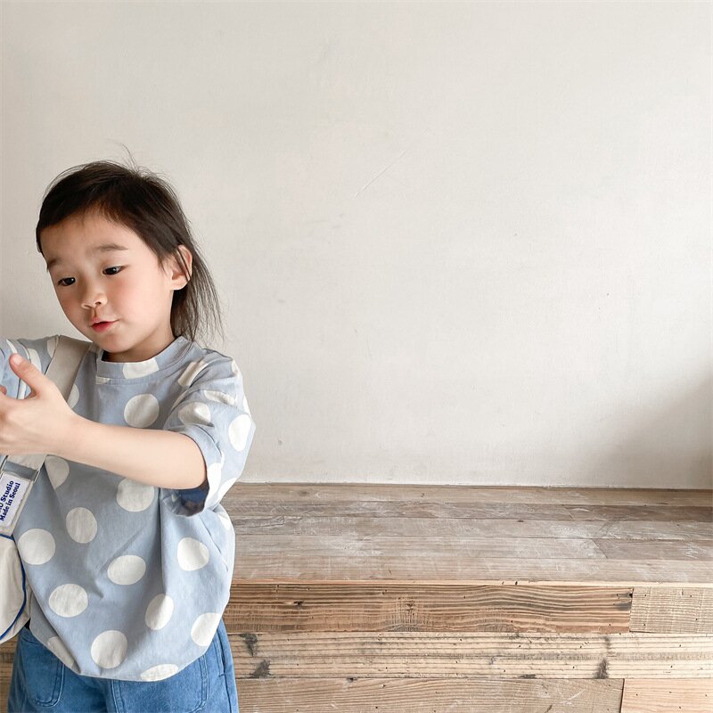 半袖Tシャツ Polka Dot Short Sleeve T-Shirt ドット柄 半袖Tシャツ【mh0012138】