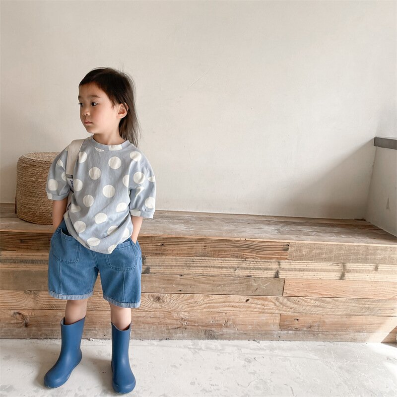 半袖Tシャツ Polka Dot Short Sleeve T-Shirt ドット柄 半袖Tシャツ【mh0012138】