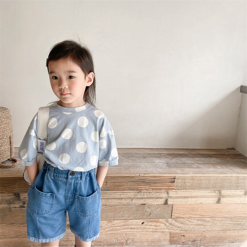 半袖Tシャツ Polka Dot Short Sleeve T-Shirt ドット柄 半袖Tシャツ【mh0012138】