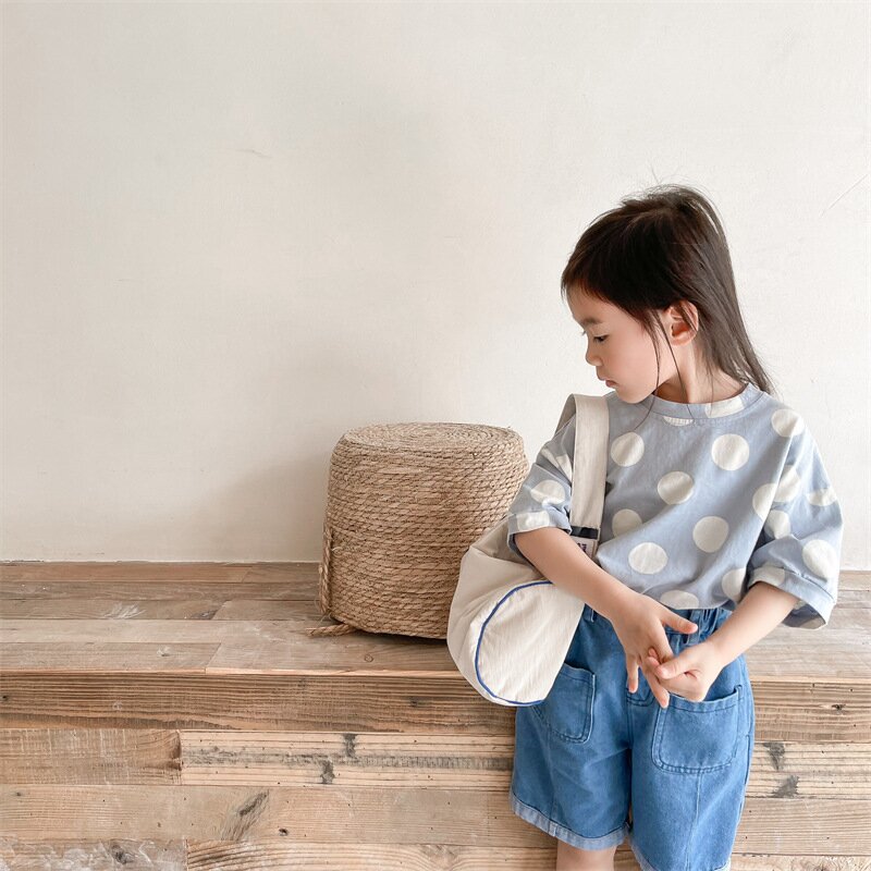 半袖Tシャツ Polka Dot Short Sleeve T-Shirt ドット柄 半袖Tシャツ【mh0012138】