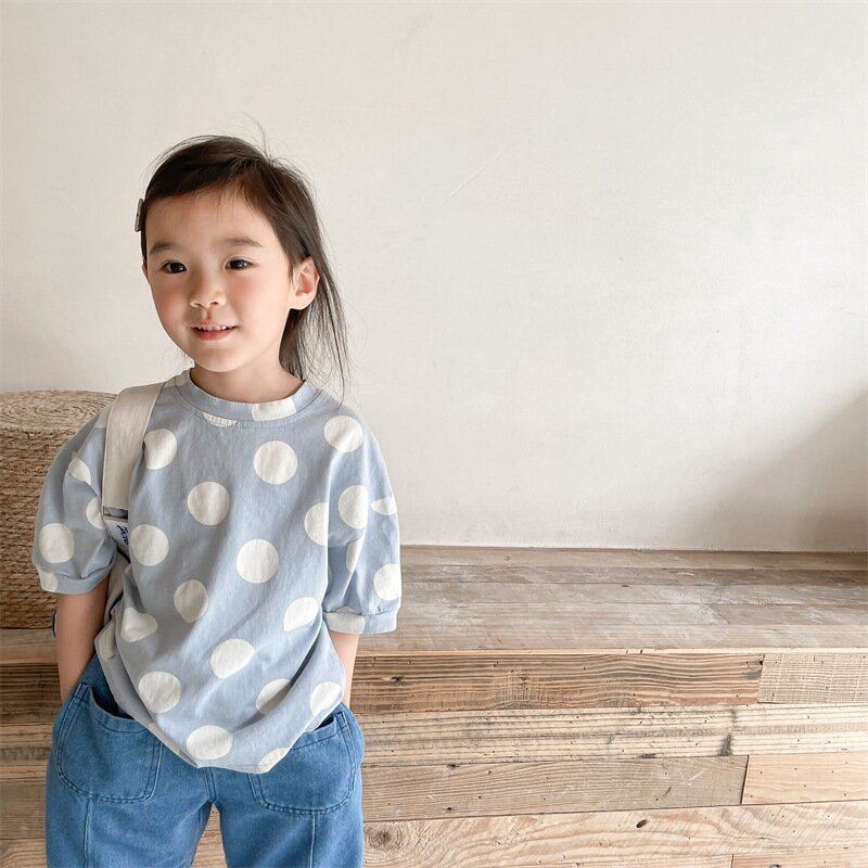 半袖Tシャツ Polka Dot Short Sleeve T-Shirt ドット柄 半袖Tシャツ【mh0012138】
