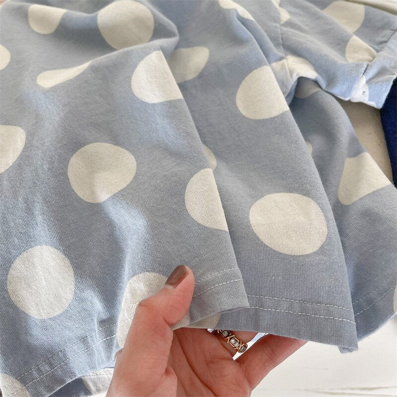半袖Tシャツ Polka Dot Short Sleeve T-Shirt ドット柄 半袖Tシャツ【mh0012138】