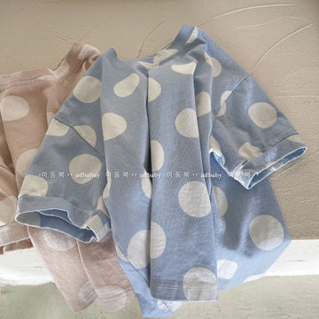 半袖Tシャツ Polka Dot Short Sleeve T-Shirt ドット柄 半袖Tシャツ【mh0012138】