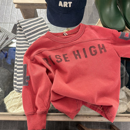 長袖Tシャツ Red / 80cm Long Sleeve Sweatshirt T Shirt 長袖 スウェット トップス【mh0012040】