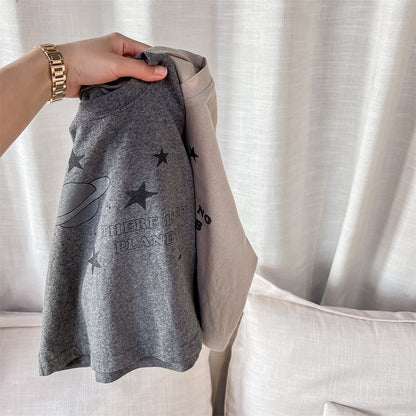 半袖Tシャツ Space Print Short Sleeve T-Shirt 宇宙 スペース 半袖 Tシャツ【mh0012001】