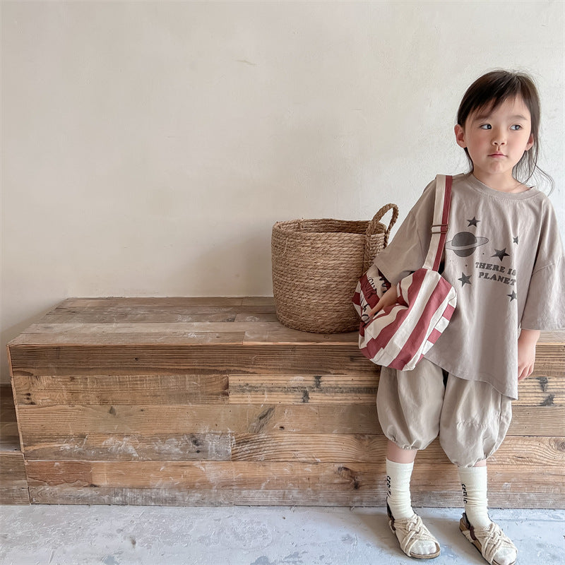 半袖Tシャツ Space Print Short Sleeve T-Shirt 宇宙 スペース 半袖 Tシャツ【mh0012001】